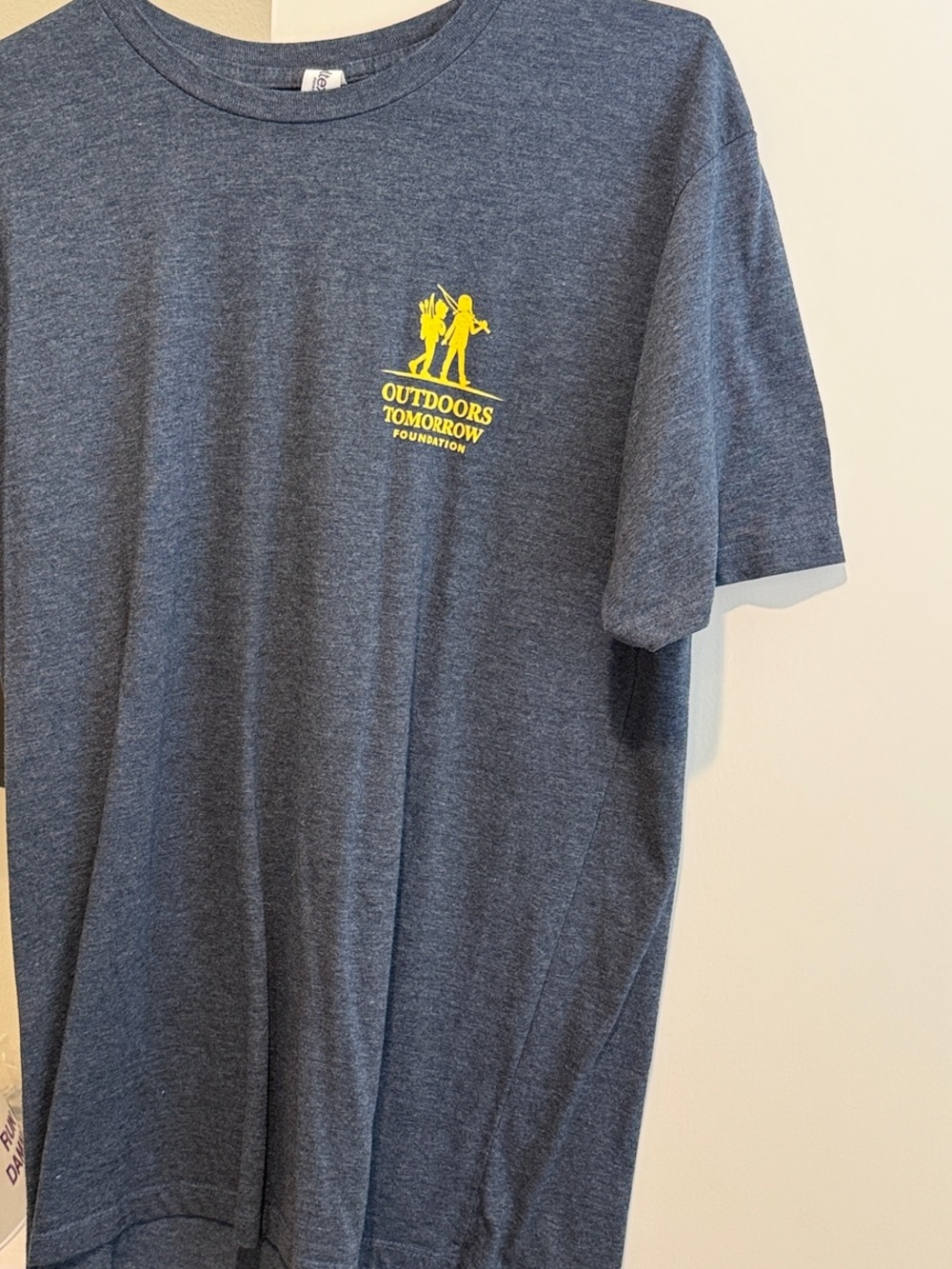 Men’s Heather GRAY/NAVY OUTDOORS TOMORROW T‑Shirt